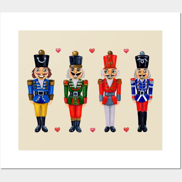 Four Funny Nutcrackers Wall Art by Colette